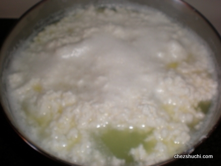 paneer making